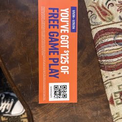 Dave & Busters $125 Free Game Play