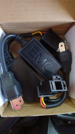 EMC H4 9003 LED Headlight Decoder Anti-Flicker CANBUS Warning Error Ca [KO6625]