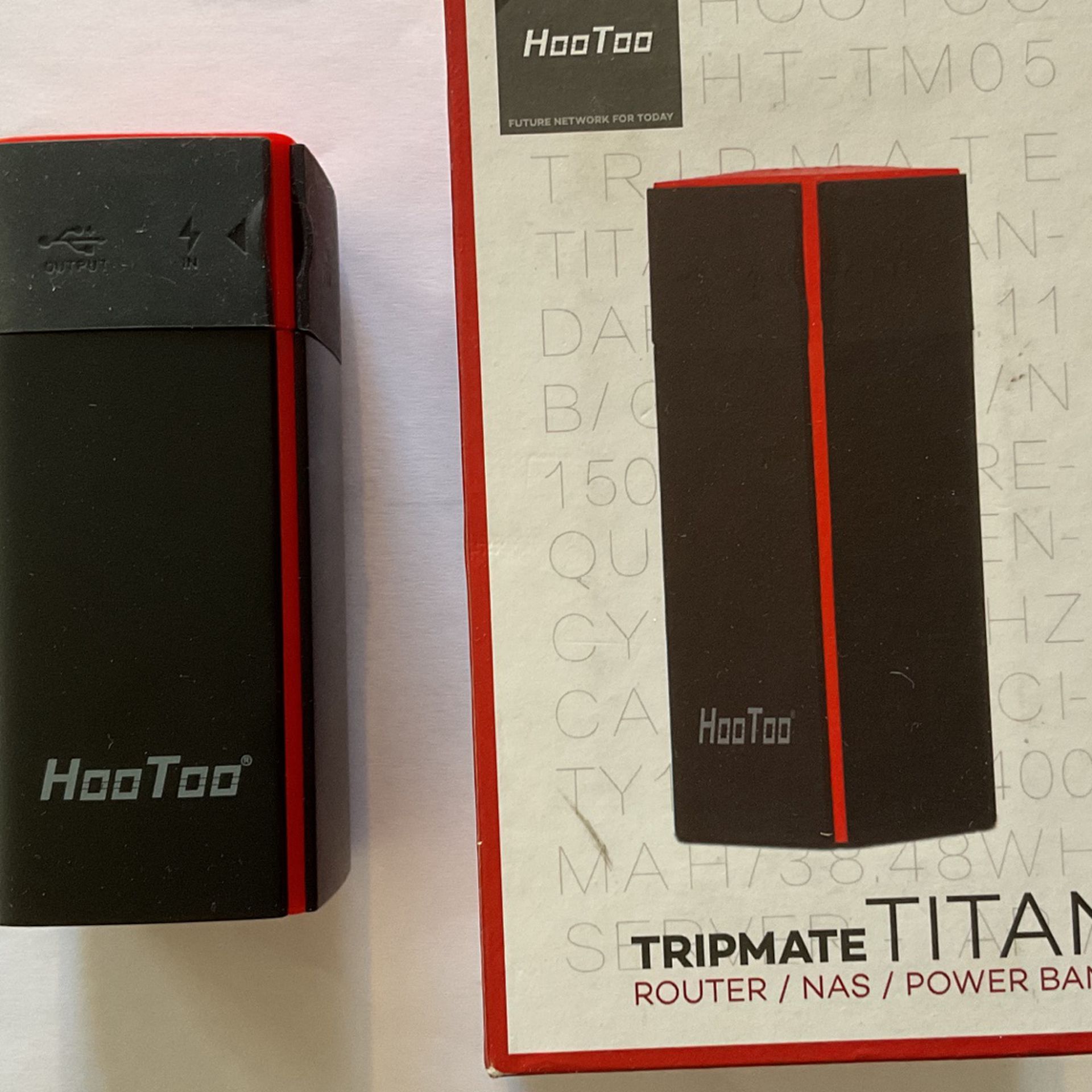 Hootoo Tripmate Titan Portable Router, Repeater, 10400 Mah Battery Bank, This Unit Can Broadcast Public WiFi