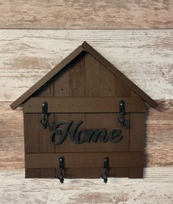 Hand Made And Stained Key Chain Holder