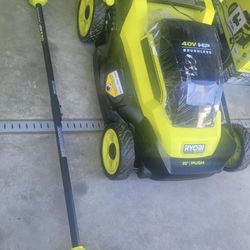 Lawnmower Rioby De Battery 