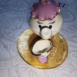 Disney Arribas Brothers Trinket Box Mrs. Pots And Chip Beauty And The Beast 