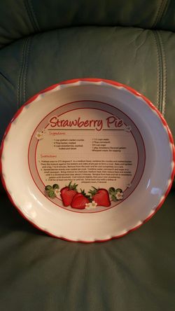 Strawberry Recipe Pie Plate