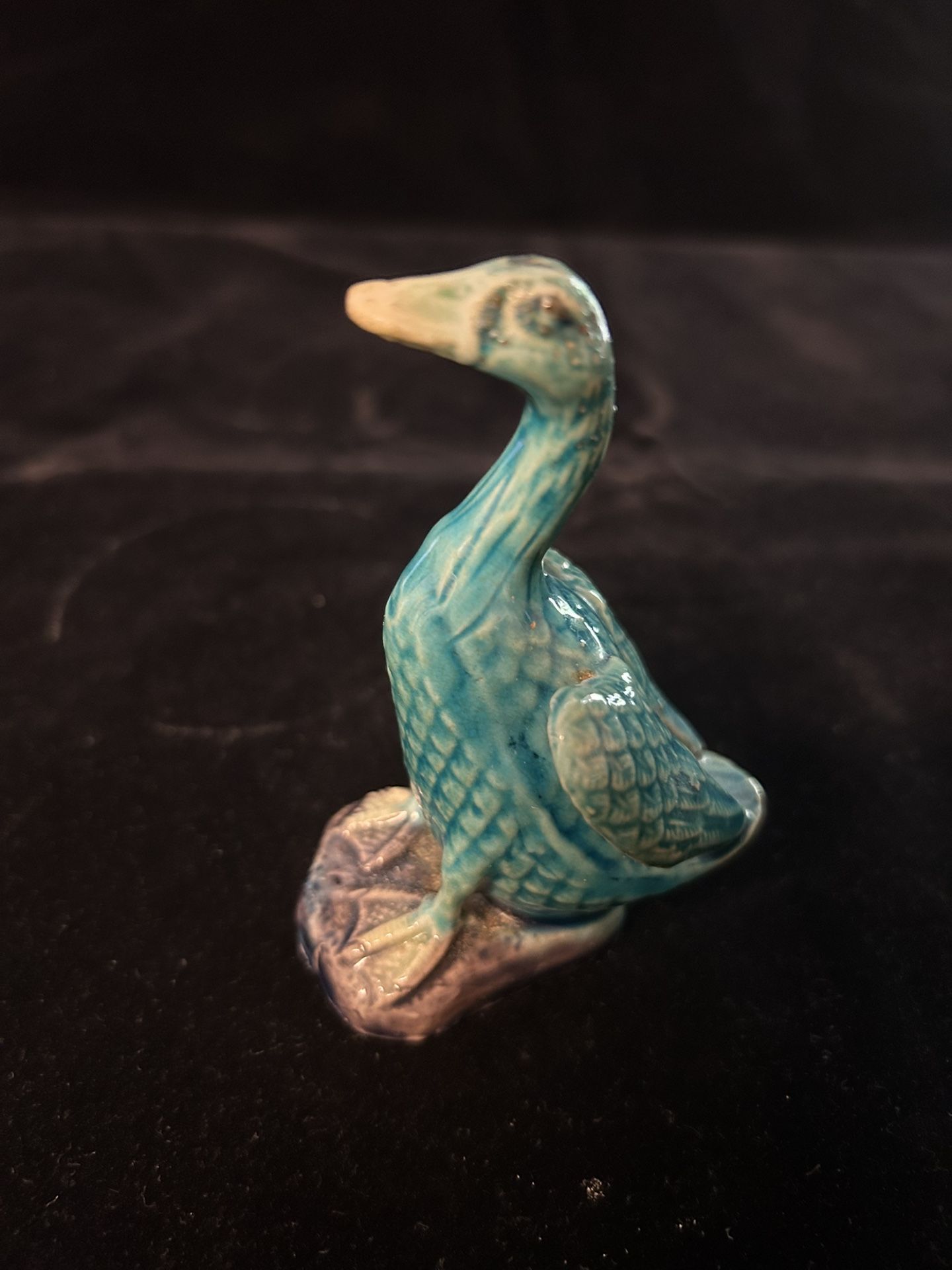 Antique 1920’s Chinese Turquoise Duck