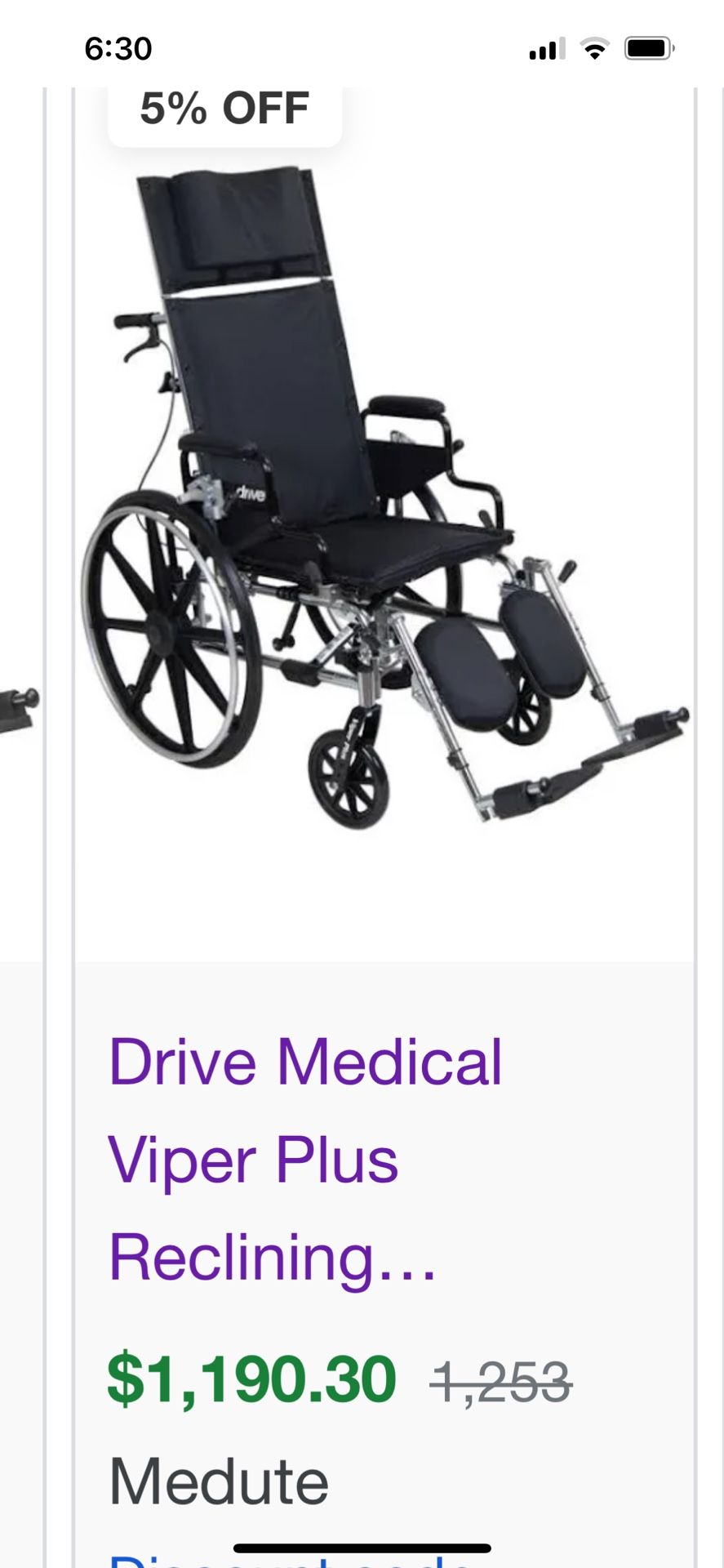 Viper Plus Wheelchair excellent condition