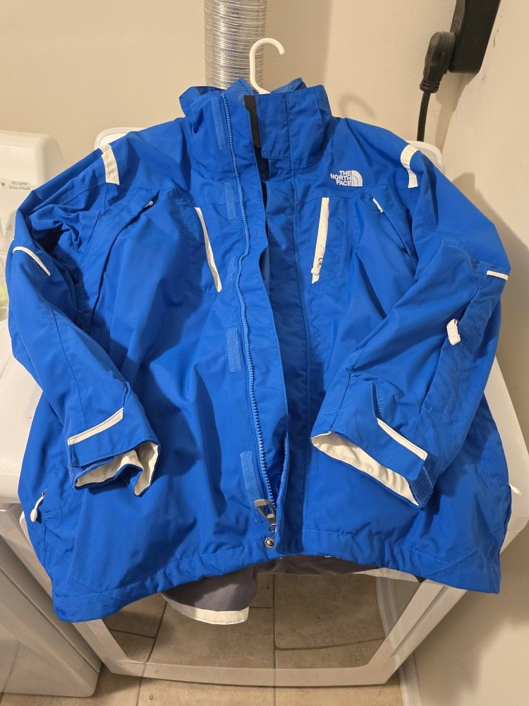THE NORTH FACE HYVENT 2 IN 1 JACKET 2 PIECE MENS L/G- READ DESCRIPTION