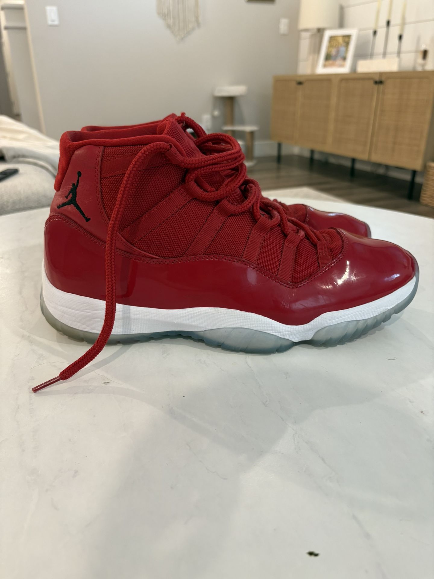 Red Jordan 11 Win Like 96 Shoes Size 13