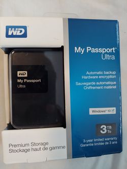 3TB WD EXTERNAL HARD DRIVE