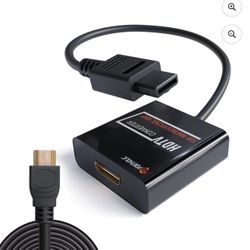 N64 to HDMI, Nintendo 64 HDMI Adapter, N64 HDMI Converter for N64, Game Cube to HDTV with HDMI Cable Support 16:9/4:3 Conversion