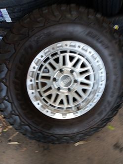 17x9 axd rims 6 lug 6x139 6x5.5 on used tires 35 1250 17