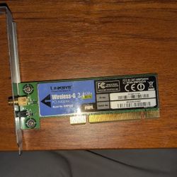 Linksys Wireless-G PCI Wifi Adapter 2.4Ghz