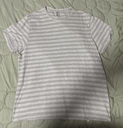 I.N.C. Striped Gray Shirt