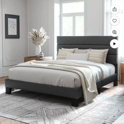 ✅Queen size bed frame and mattress