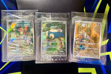 Snorlax, Charmander, Mimikyu PC ETB promos SEALED