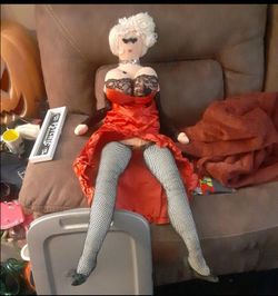 Vintage Saloon Girl doll