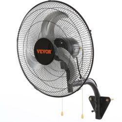 New VEVOR 18” Wall Mount Fan - Industrial, 3-Speed, Oscillating