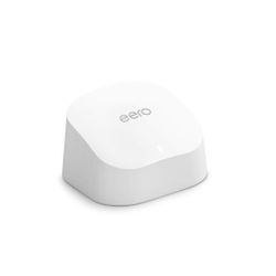 Amazon eero 6 mesh wifi router - Supports internet plans up to 900 Mbps, Coverage up to 1,500 sq. ft., Connect 75+ devices, 1-pack