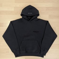 Fear of God Essentials Hoodie Stretch Limo Black – New & Authentic