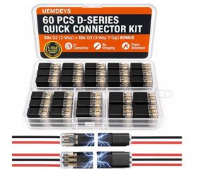 60Pcs Quick Connect Wire Connectors 2-Pin 3-Pin Automotive LED Kit