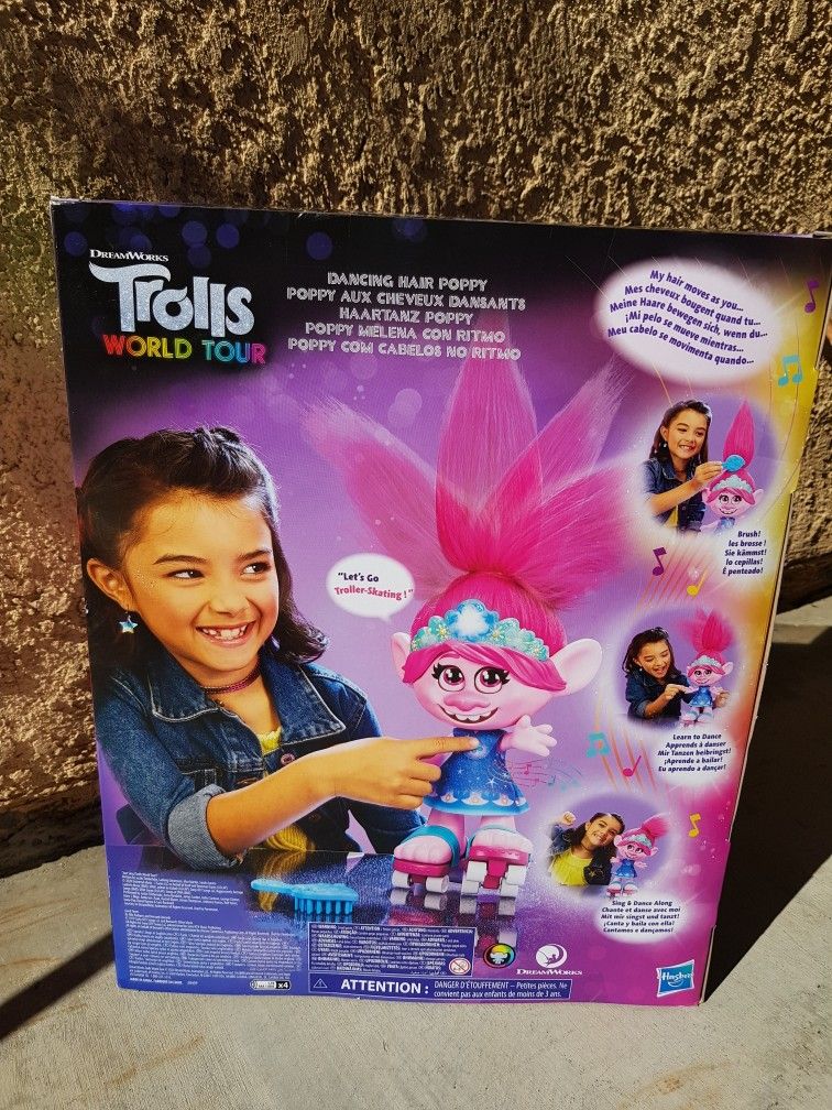 TROLLS DANCING HAIR POPPY