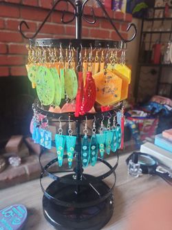 Uv resin earrings