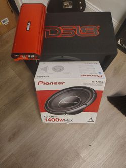 Subwoofer, Amp, 12" Speaker in box