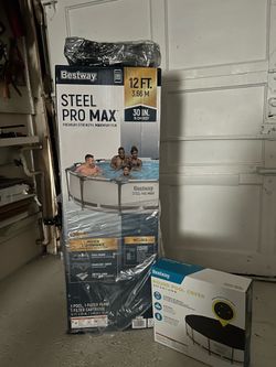 Bestway Steel Pro Max 12x30 Pool with accessories