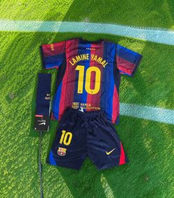 Barcelona # 10 Lamine Yamal Soccer KID'S Set.