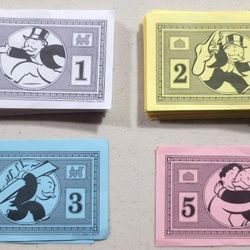 Vintage Monopoly JR Board Game Replacement Money Cash
