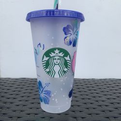 Customized Stitch Starbucks Cup