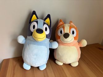Bluey & Bingo Hugmee Squishmallows 10'' Plush Lot Heeler Bundle Cute!