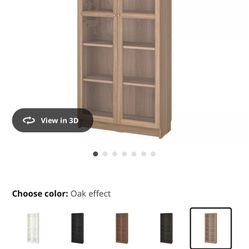 IKEA Bookcase With Glass Doors