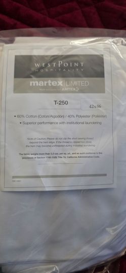4 NEW WESTPOINT MARTEX LUXURY KING PILLOW CASES/PILLOW COVER