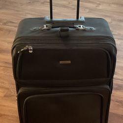 Large Black Rolling Suitcase
