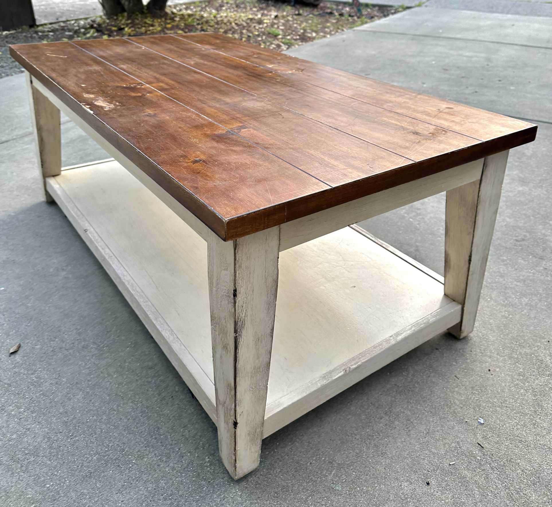 Coffee Table For Sale $50 - Dark Walnut 48” L X 26”D