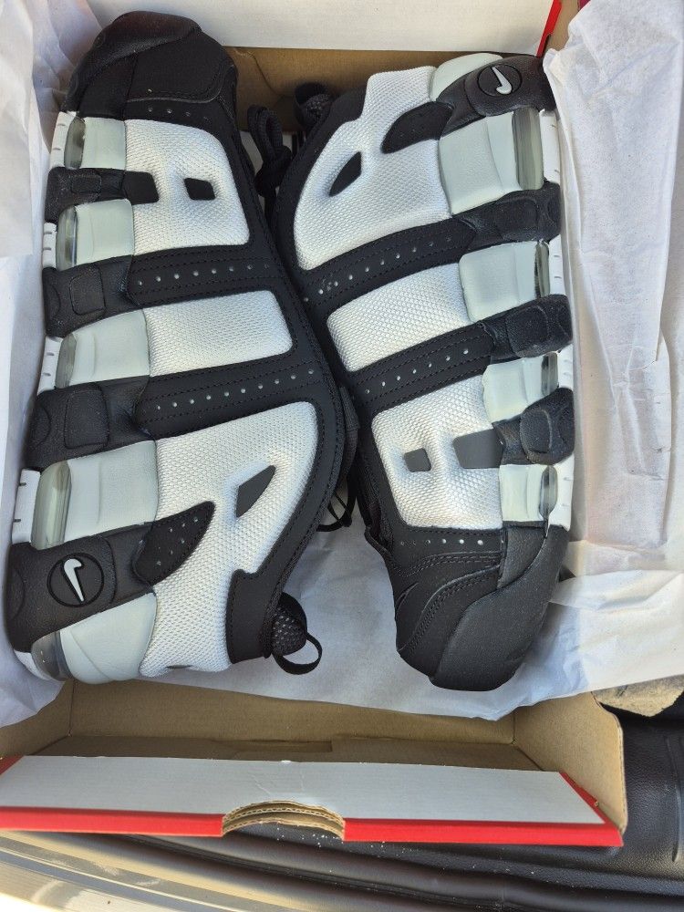 Brand NEW Air Move Uptempo Low Black/White