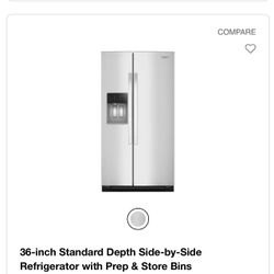 Whirlpool  Side By Side Refrigerator 