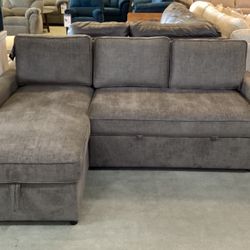 Kerle 2pc Sectional with Pop Up Bed
