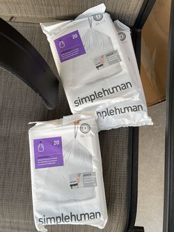 3 PCS Simplehuman Code D Custom Fit Liners, 20 Count