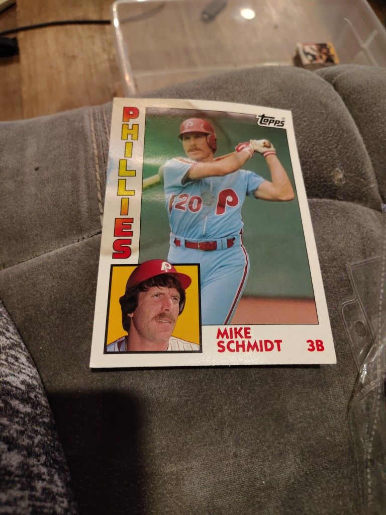 1984 Phillies Mike Schmidt Super Size Baseball Card 
