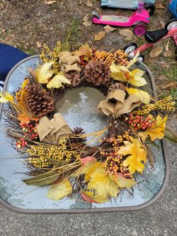 Fall Door Wreath