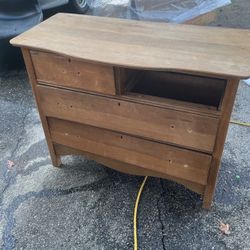 Antique Dresser And Mirror