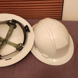 Two Safety Hardhats