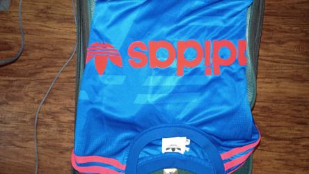 Addidas sponsored jersey blue with red stripes long sleeve jacket