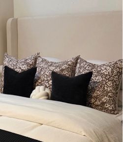 Black 16x16" Pillow case set of two *ONLY*