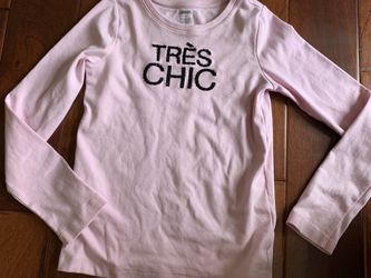 Gymboree new size 10 light pink with black sparkle French Tre’s Chic