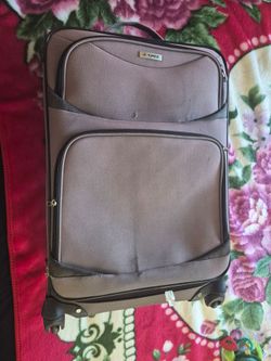 TAG Gray Soft-Side Rolling Luggage Suitcase