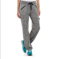 Tek Gear On The Go Knit Bungee Hem Pant Women’s L