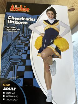 Cheerleader Costume Adult 4-6