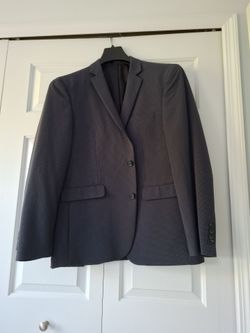 Men's Dark Navy Two-Button Suit Jacket